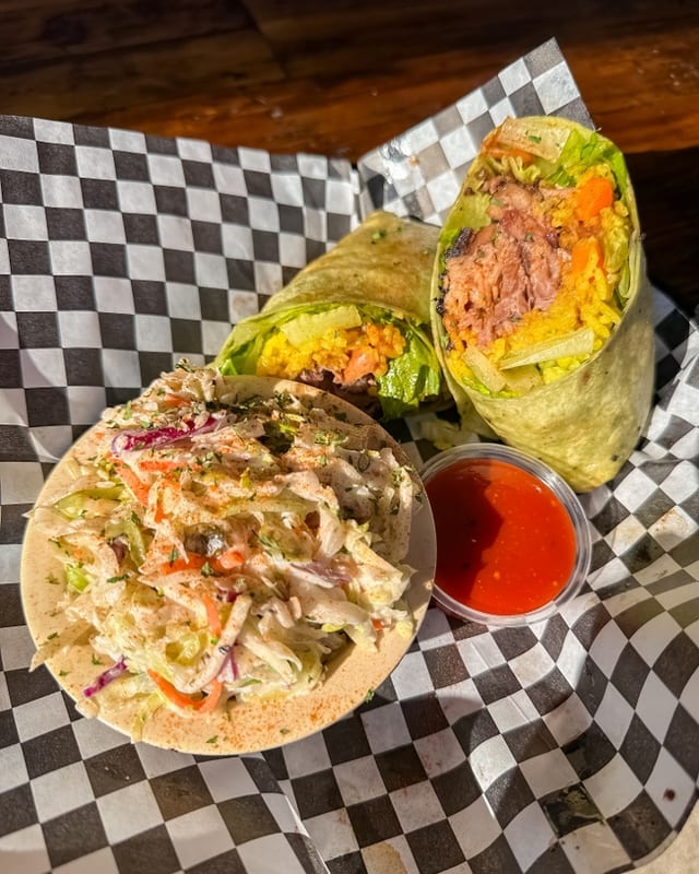 Choice of Meat (2 Sides) Wrap.
