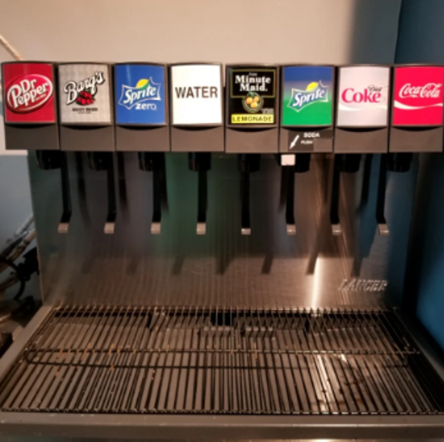 Fountain drinks.
