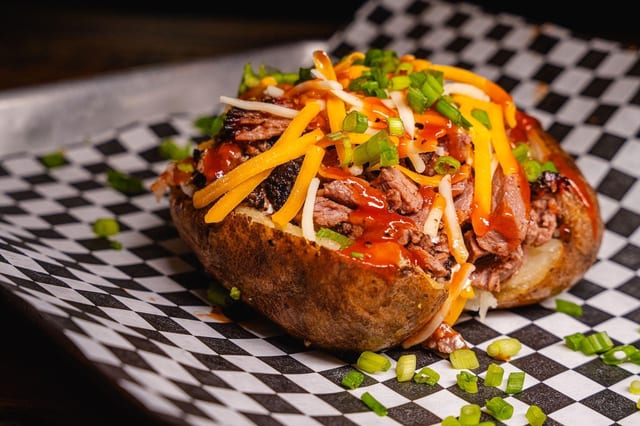Loaded Baked Potato (No Meat).