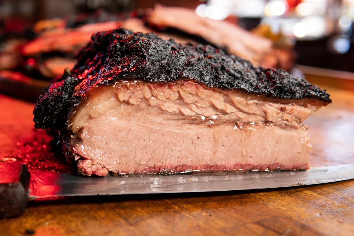 Authentic Texas BBQ ribs and brisket served at Abbey’s Texas BBQ in San Diego.