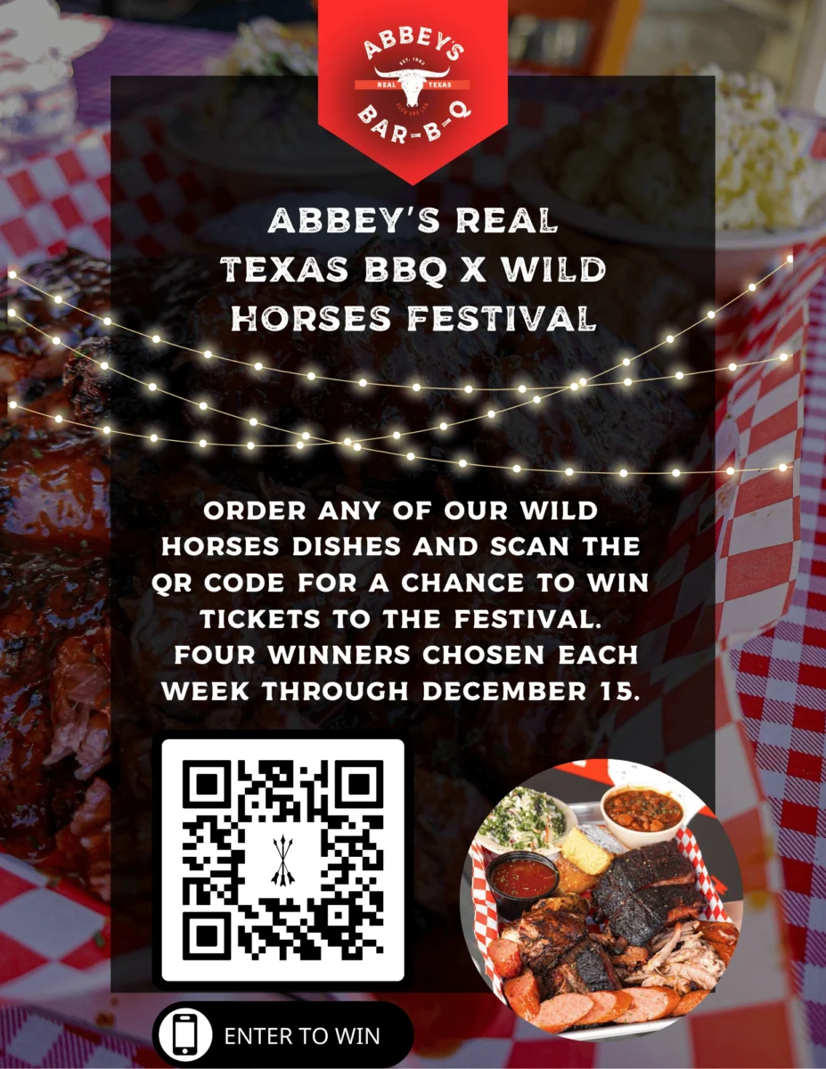 Abbey’s BBQ Wild Horses Festival Ticket Giveaway